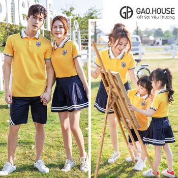 Áo gia đình có cổ Gạo House GF1890073