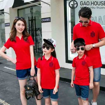 Áo đồng phục gia đình có cổ Gạo House GF1890070