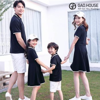 Áo gia đình có cổ Gạo House GF2020006