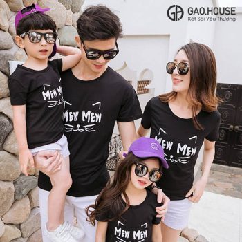 Đồng phục gia đình đi biển mew mew