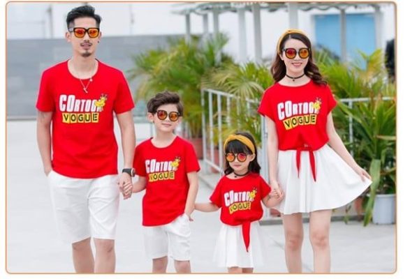 phat sot voi 3 mau dong phuc gia dinh 4 nguoi hot nhat he toi