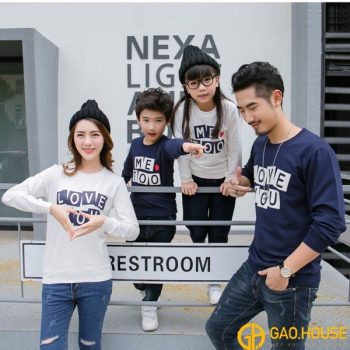 Áo gia đình mùa đông Gạo House GF1890026