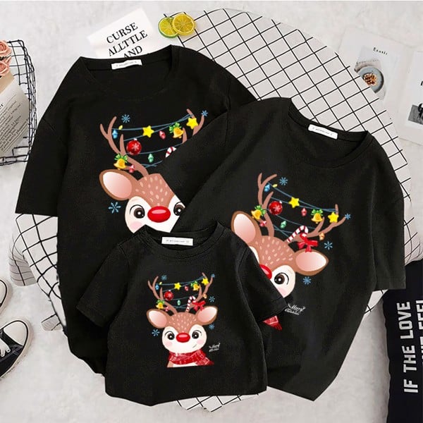 Áo gia đình Noel in hình Tuần lộc lộng lẫy GF1824106