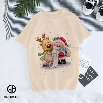 Áo gia đình Noel cổ tròn