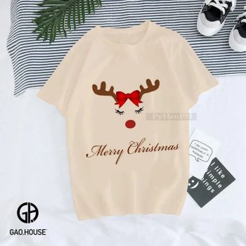 Áo gia đình Noel cổ tròn