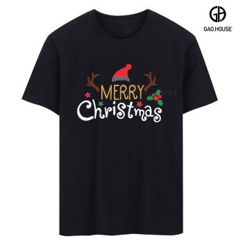 Áo gia đình Giáng Sinh MerryChristmas màu đen