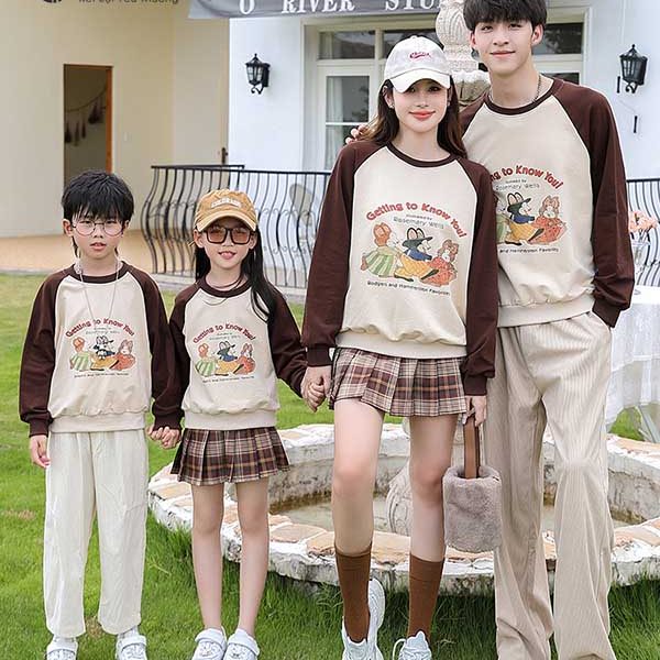 Mẫu áo gia đình mùa đông