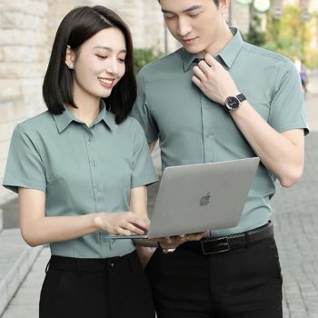 Áo đồng phục công sở sơ mi ngắn tay