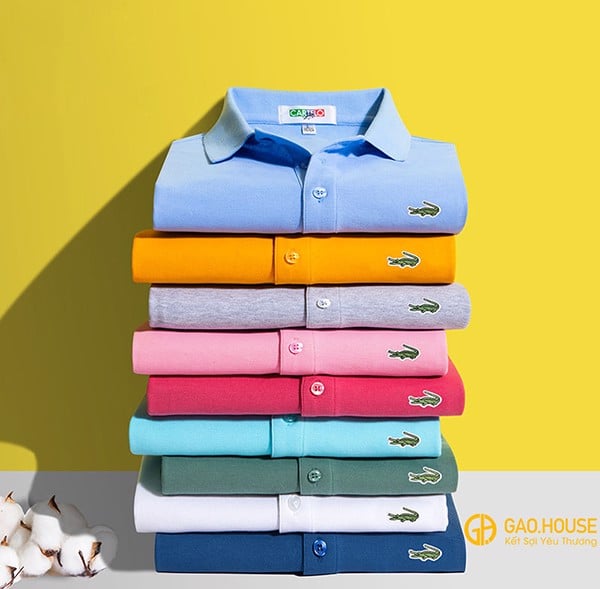 Vải thun cá sấu (Lacoste) may đồng phục đi biển