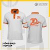 Áo họp lớp kỉ niệm 20 năm màu trắng phối cổ cam