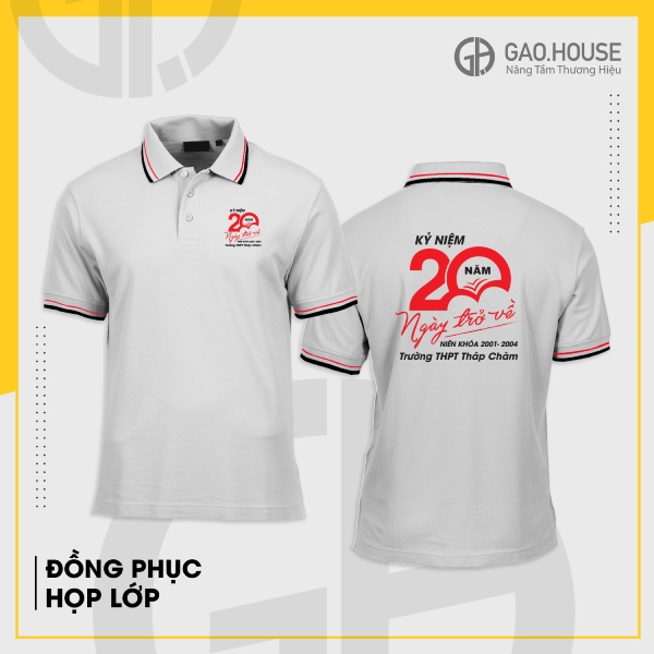 Áo phông đồng phục họp lớp kỷ niệm 20 năm trở về