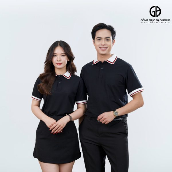 áo thun công sở màu đen cao cấp