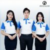Áo đồng phục công ty Ford phối màu thanh lịch