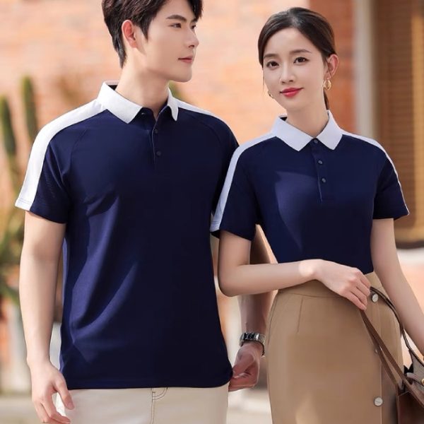 Áo thun công sở tím than phối cầu vai màu trắng