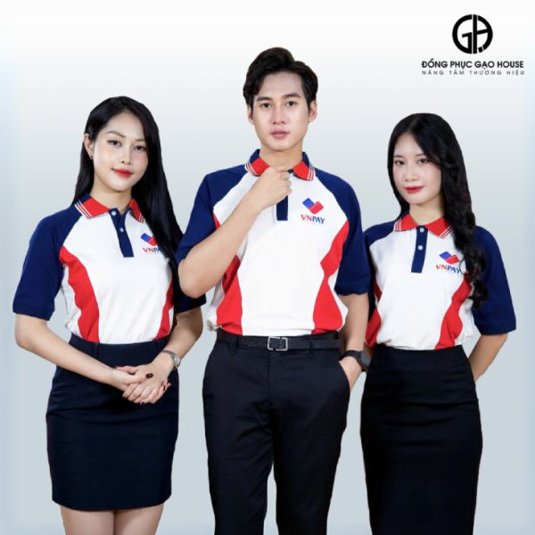 Áo công ty VNPAY cổ bo phối màu sang trọng
