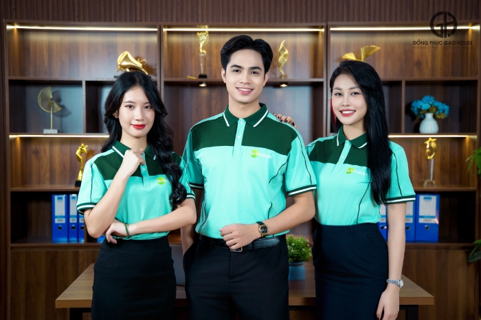 thiết kế áo công ty polo Garnier 