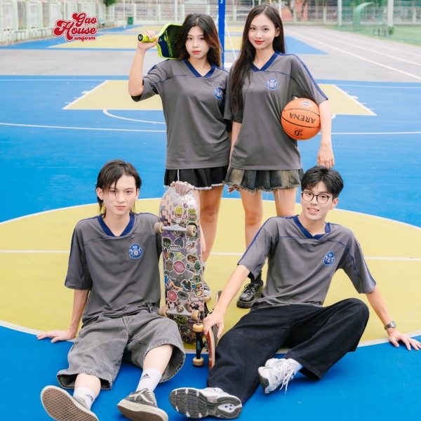 áo đồng phục lớp cổ V