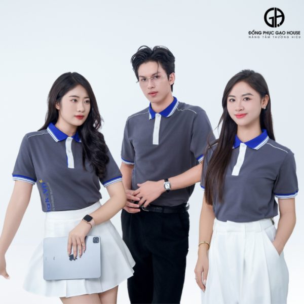 Áo công sở màu xám ghi cao cấp xu hướng