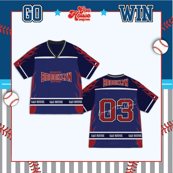 Áo Đồng Phục Lớp 3D Brooklyn Phối Màu Bắt Mắt