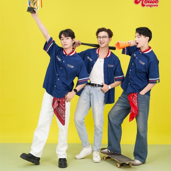 áo đồng phục lớp cổ zip sơ mi