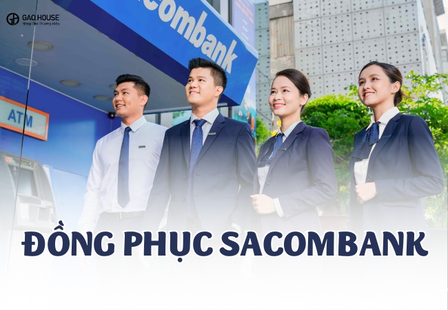 mẫu áo đồng phục sacombank