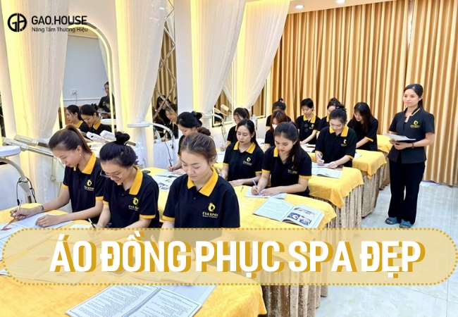 thiết kế đồng phục spa đẹp