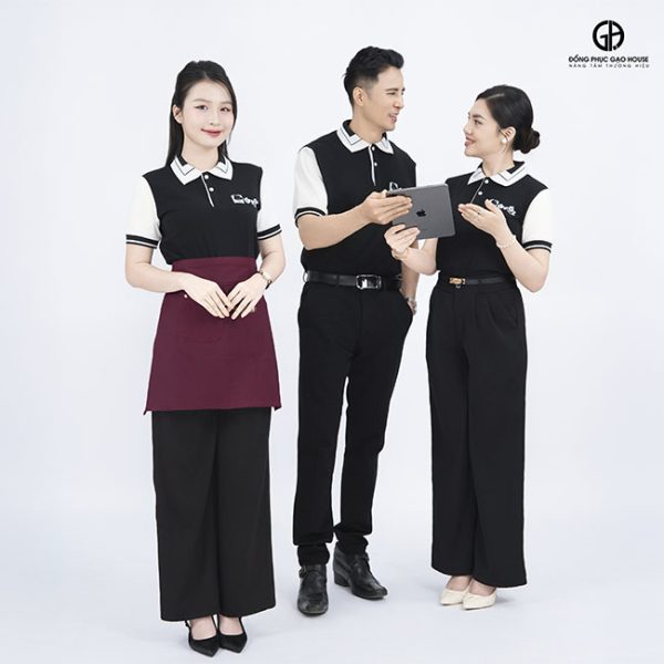 áo đồng phục nhà hàng gogi hiện đại