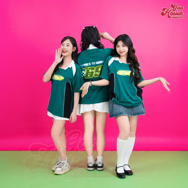 áo lớp racing green đẹp
