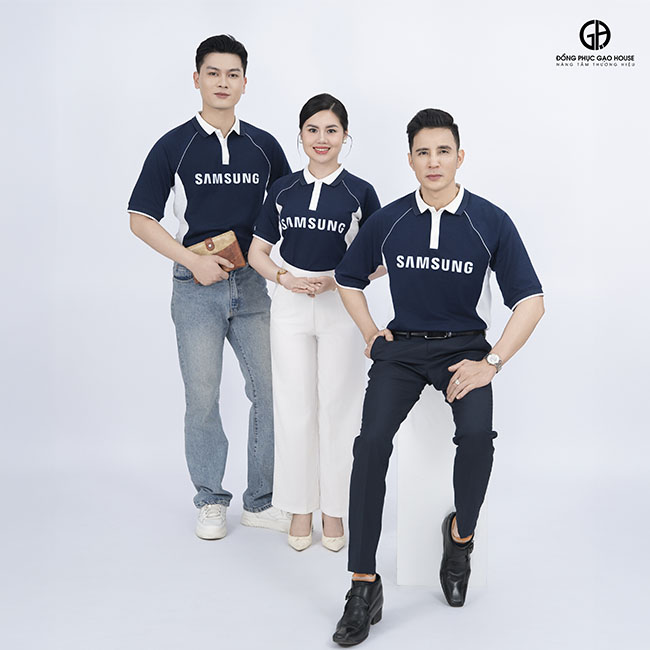 áo polo đồng phục công ty samsung