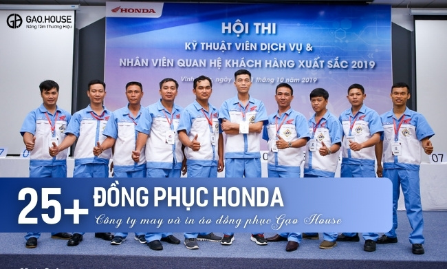 các mẫu áo đồng phục Honda 2025 mới