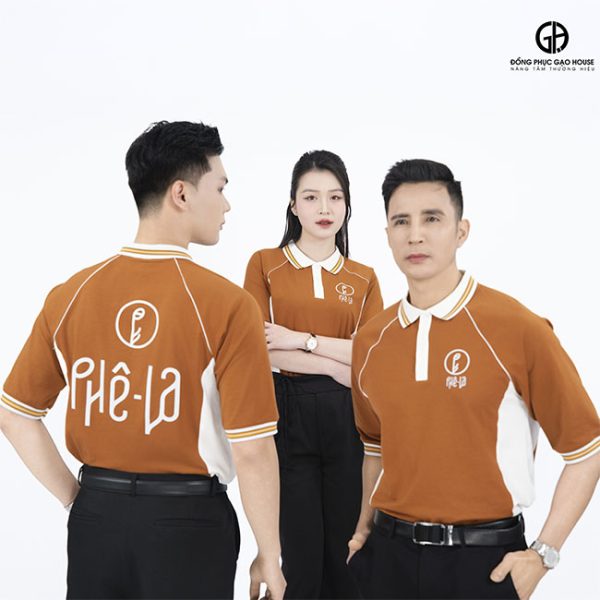 đồng phục nhân viên nhà hàng phê la đẹp