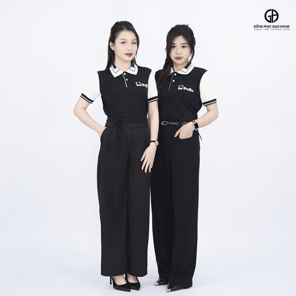 đồng phục quán ăn màu đen cao cấp