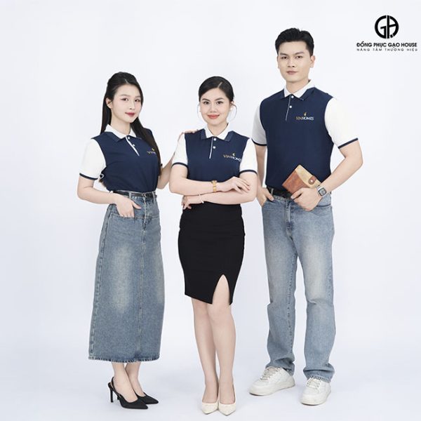 in áo công ty vinhomes cao cấp