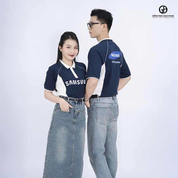 in áo đồng phục công ty samsung