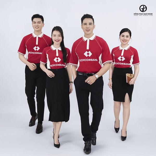 in áo đồng phục công ty techcombank giá rẻ