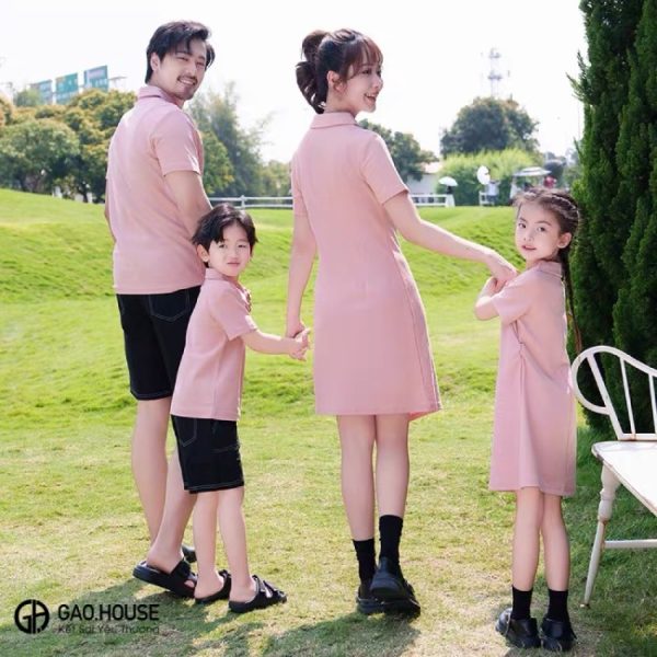 in áo váy đồng phục gia đình theo yêu cầu