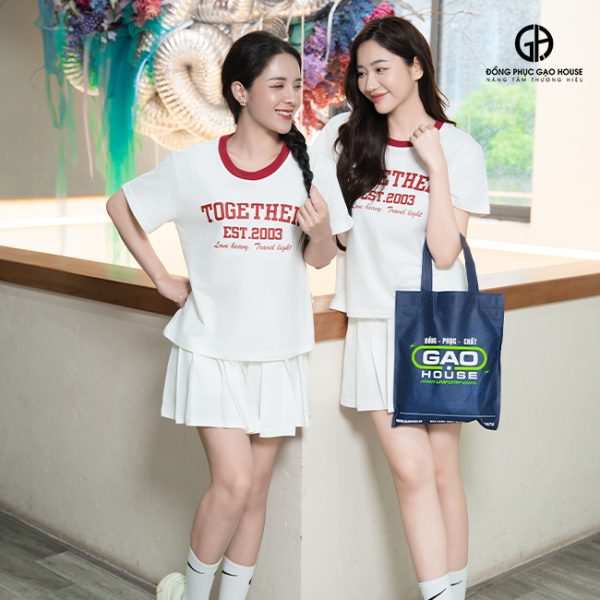 Set áo nhóm nữ Together phối phụ kiện đồng điệu