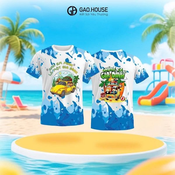 Áo nhóm 3D chúng ta là một gia đình