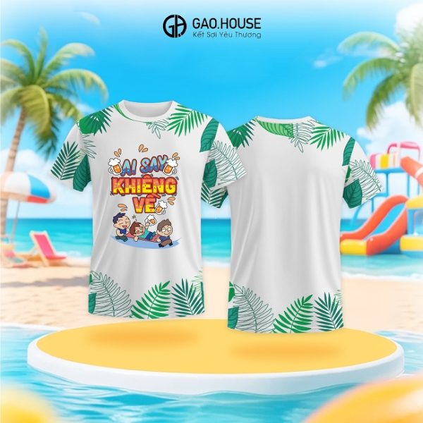 Áo nhóm đi biển ai say khiêng về