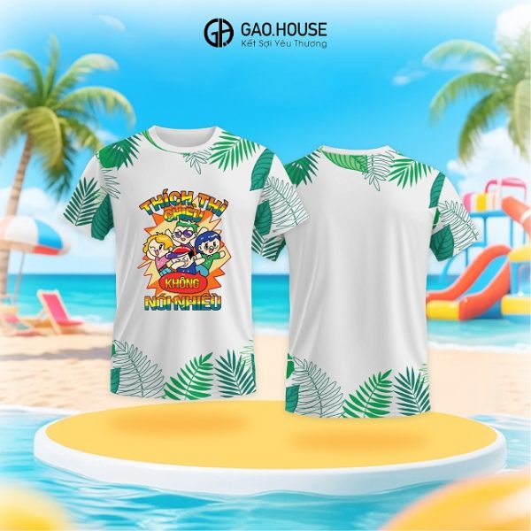 Áo nhóm đi biển thích thì chiều