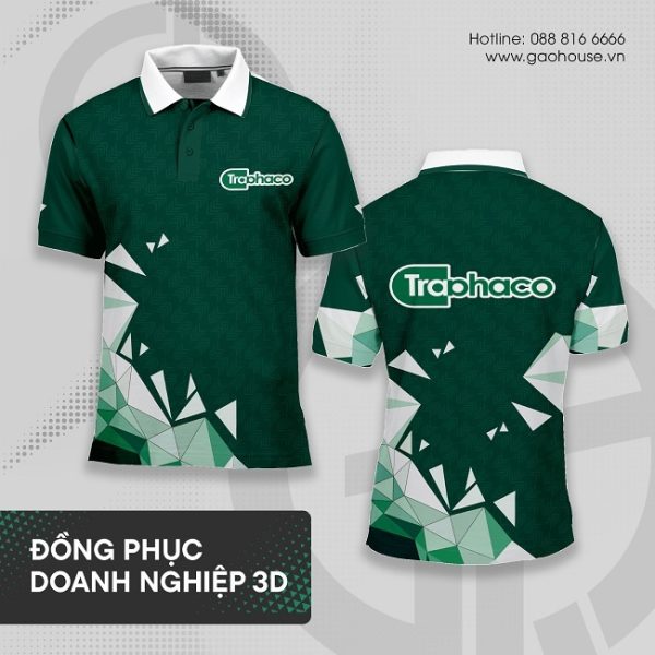 áo polo đồng phục doanh nghiệp 3d traphaco