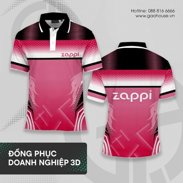 áo polo đồng phục doanh nghiệp 3d zappi