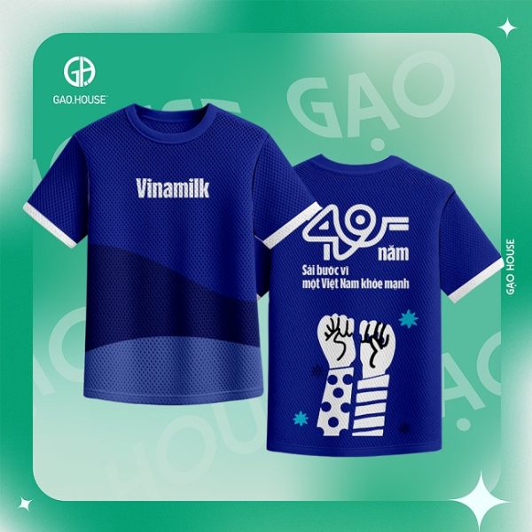 áo thun 3d đồng phục doanh nghiệp vinamilk