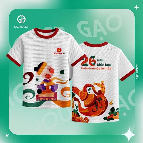 áo thun 3d đồng phục doanh nghiệp vingroup