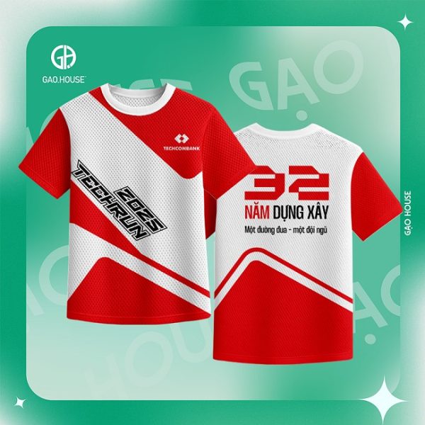 áo thun 3d đồng phục ngân hàng teckcombank