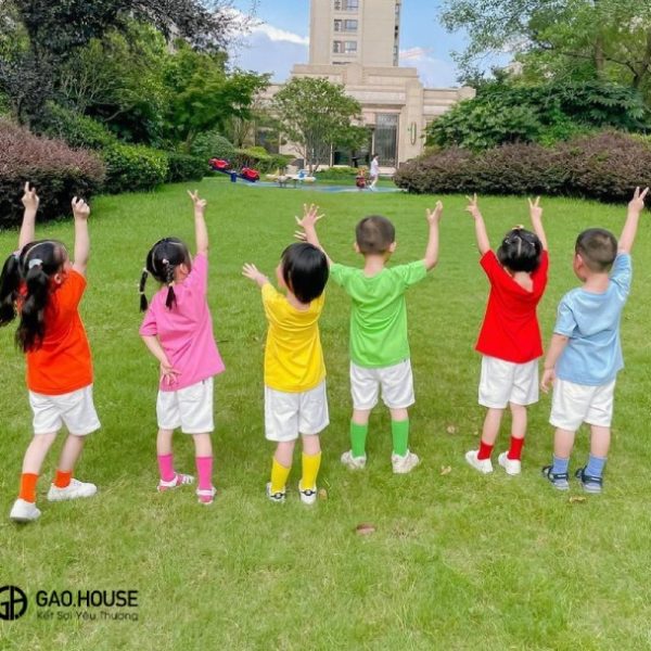 Áo thun nhóm bảy sắc cầu vồng bền đẹp