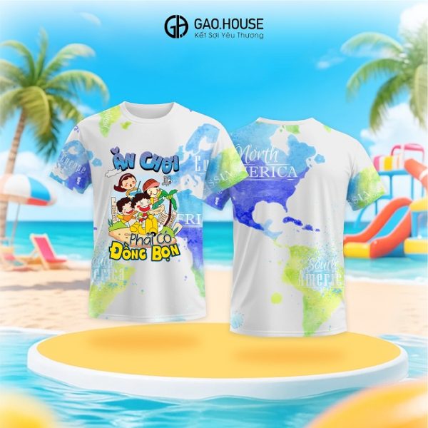 Áo thun nhóm loang ăn chơi có đồng bọn