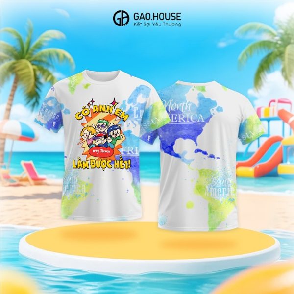 Áo thun nhóm loang có anh em làm được hết