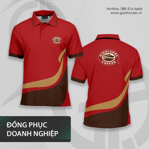 Đồng phục doanh nghiệp highlands coffee