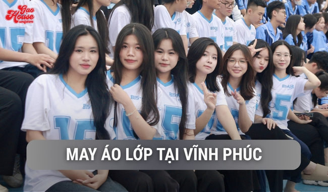 Gạo House may áo lớp tại vĩnh Phúc